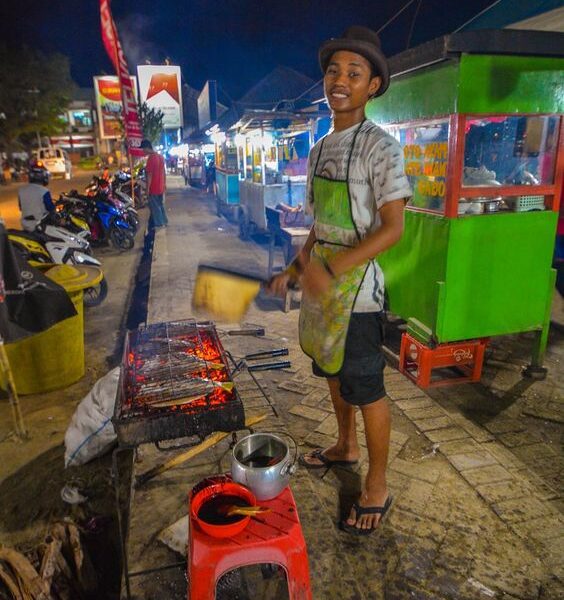 A fish bbq at Labuan Bajo on the Island of Flores