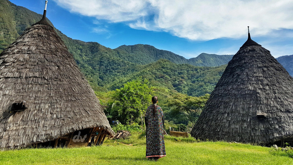 The traditional village of Rebo on the island of Flores