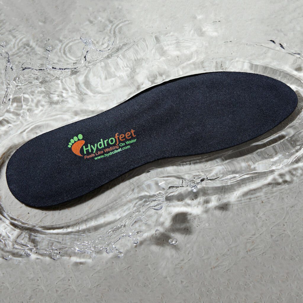 The Hydrofeet insoles, our choice for the must have insoles for foot pain while traveling