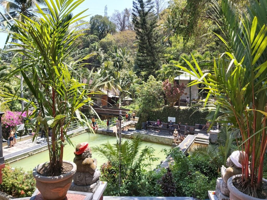 Jungle Shot of the main soaking pool at Banjar Hot Springs in Bali