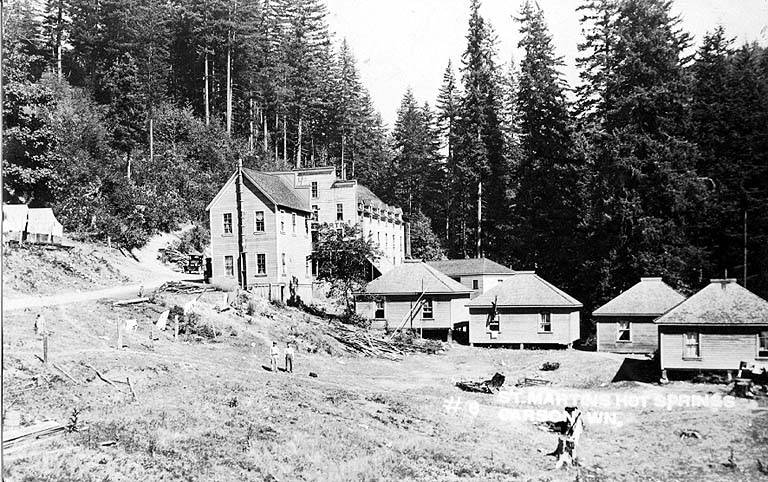 The Historic Saint Martin's Thermal Hot Springs in Carson, Washington state