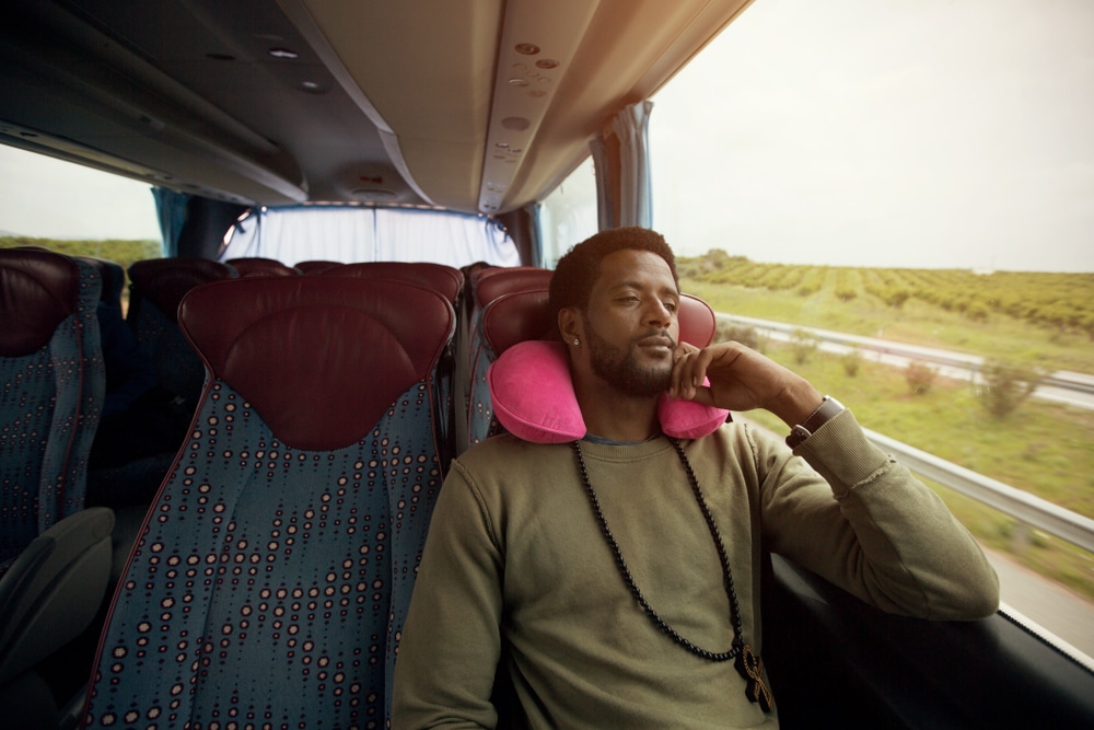 Travel Pillows helping rest on trains and planes