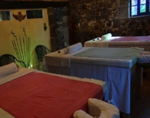 massage table room at La Gruta Spa outside San Miguel De Allende