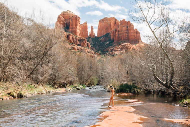 Sedona has hundreds of accessible swimming holes to soak away your chronic pain