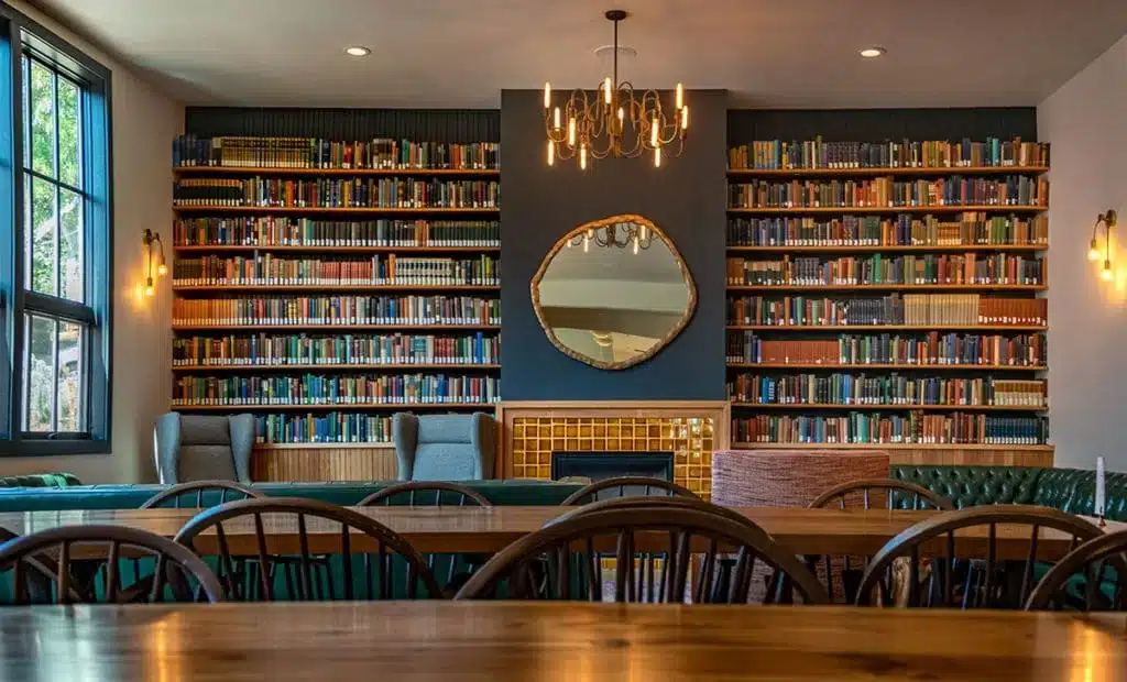 the library at the society hotel bingen