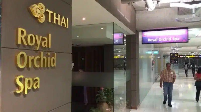 The Royal Orchid Spa at the Bangkok Airport is not to be missed