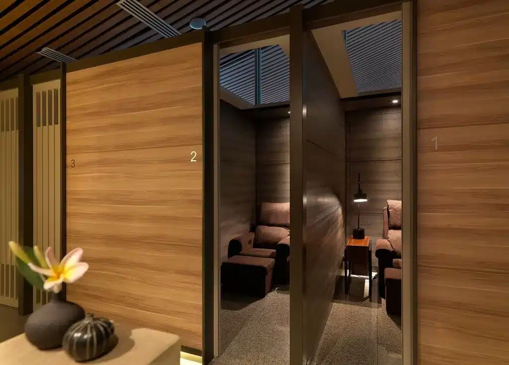 Private Rest Rooms are available for customers at the Wellness Spa in KLIA